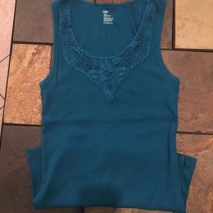 Gap teal tank top